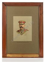 Lot 108 - A LITHOGRAPHIC PORTRAIT OF LORD KITCHENER...