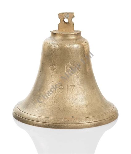 Lot 110 - A SHIP'S BELL FROM THE PATROL SHIP P63...