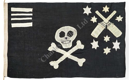 Lot 115 - A RARE 'JOLLY ROGER' FLOWN BY H.M. SUBMARINE...