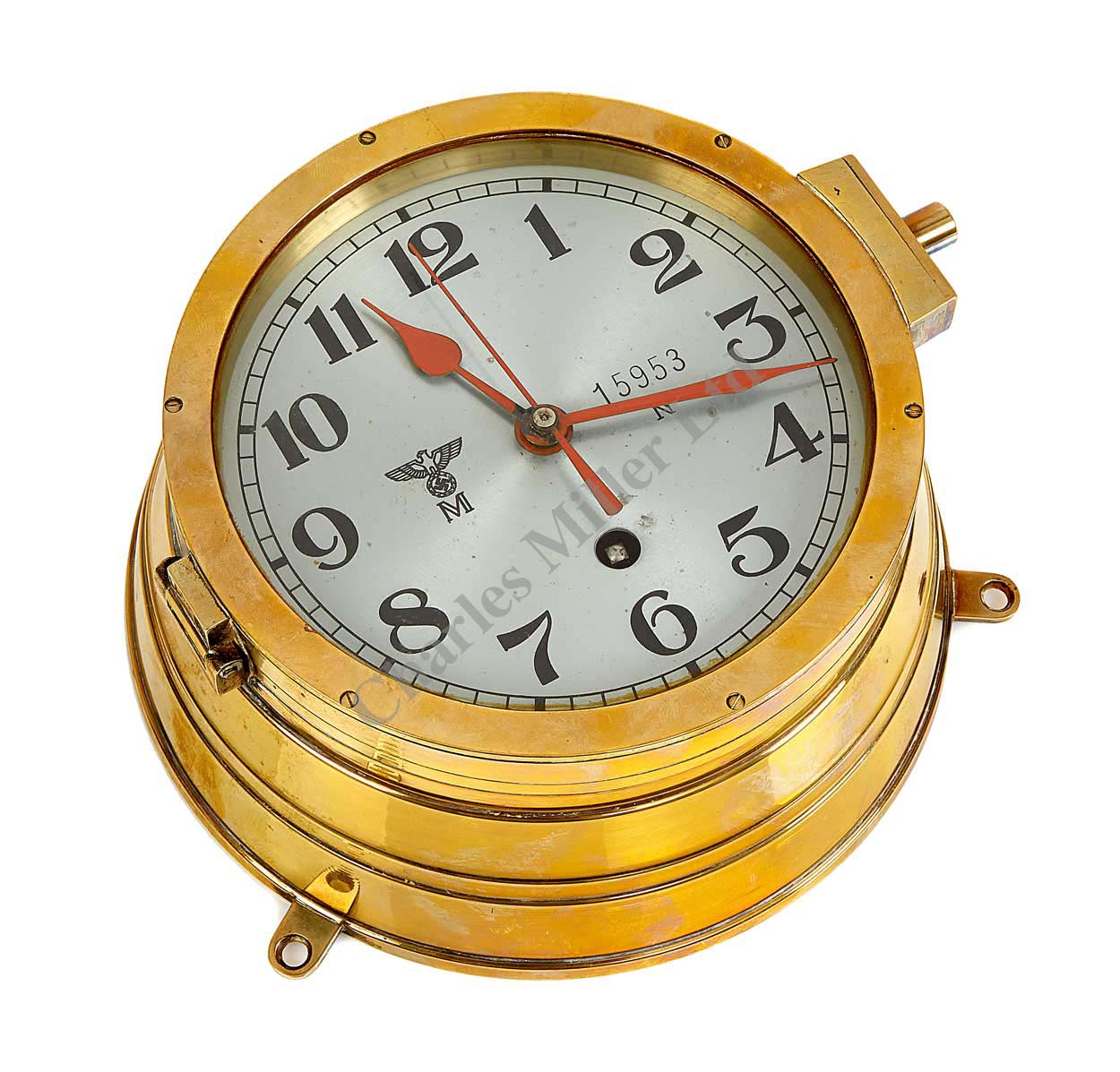 Lot 129 A KRIEGSMARINE UBOAT CLOCK the dial