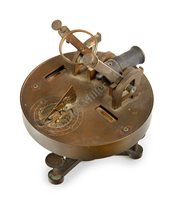 Lot 267 - A SMALL NOON DAY CANNON DIAL, PROBABLY FRENCH...