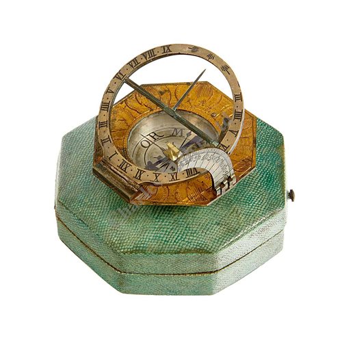 Lot 268 - AN 18TH-CENTURY VOGLER-TYPE COMPASS...