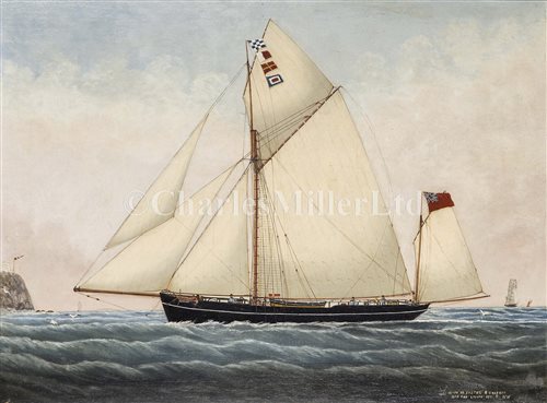 Lot 13 - C.S. TROUT (BRITISH, 19TH-CENTURY)<br/>The Yawl...