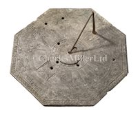 Lot 200 - A FRENCH SLATE SUNDIAL, MID-17TH-CENTURY<br/>the...