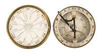 Lot 206 - A RARE POCKET SUNDIAL BY T. GAUNT, MELBOURNE,...