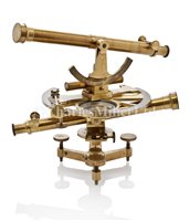 Lot 215 - A FRENCH DOUBLE THEODOLITE, CIRCA...