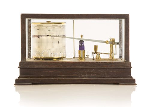 Lot 273 - AN ANEROID BAROGRAPH BY SHORT & MASON LTD,...
