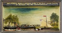 Lot 318 - A FINE HISTORICAL ROWING DIORAMA, PUTNEY,...