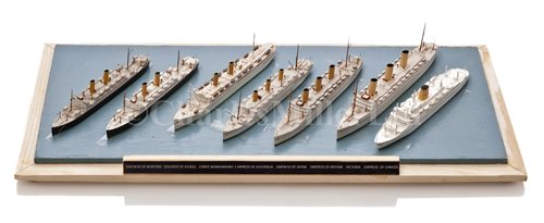 Lot 321 - A QUANTITY OF 1:1250 SCALE WATERLINE MODELS BY...