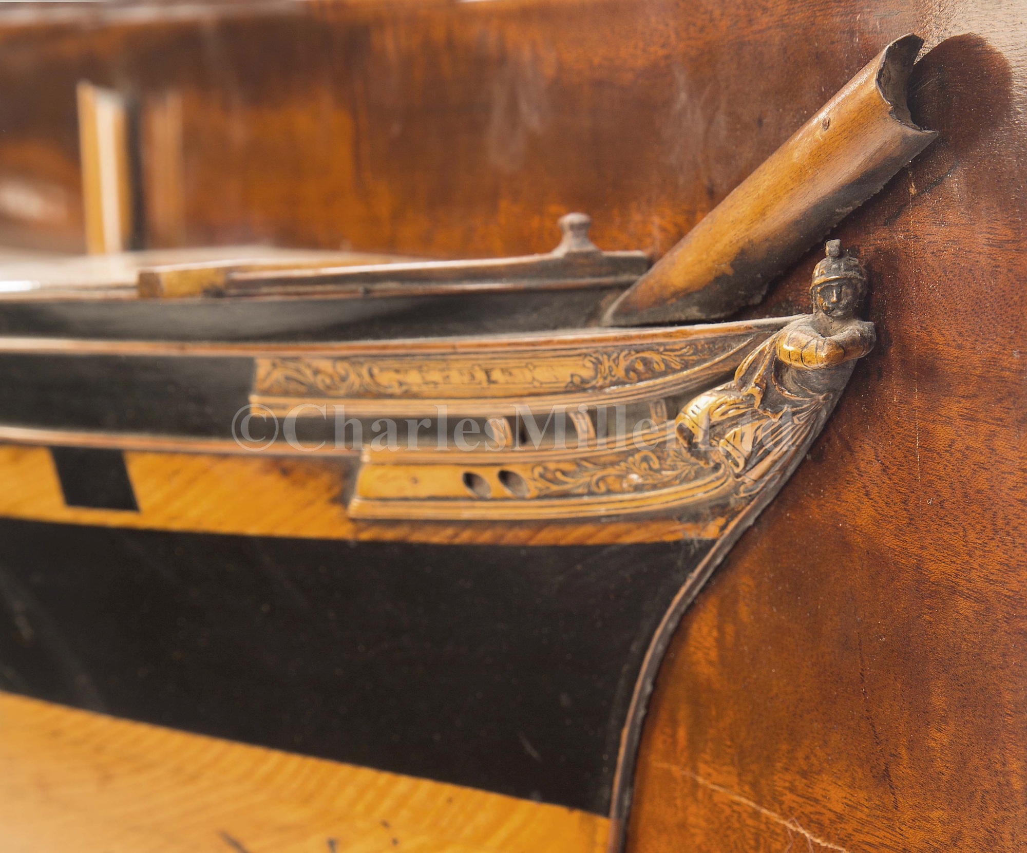Lot 322 - A FINE BUILDER'S HALF BLOCK MODEL FOR THE