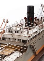 Lot 328 - A BUILDER'S MODEL FOR THE PASSENGER/CARGO...