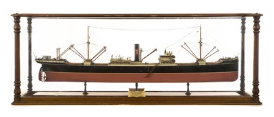 Lot 330 - A FINE BUILDER'S MODEL FOR THE S.S. ASHLEIGH,...