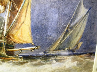 Lot 5 - GEORGE STAINTON (BRITISH 1838-1900)<br/>Hay barge...