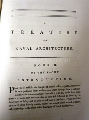 Lot 75 - STALKART, M: 'NAVAL ARCHITECTURE, OR THE...