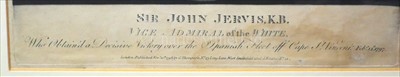 Lot 120 - 'SIR JOHN JERVIS, K.B., VICE ADMIRAL OF THE...