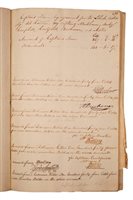 Lot 121 - ‡  A RARE PRIZE AGENTS' LOG AND ACCOUNT BOOK,...