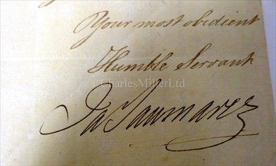 Lot 123 - THREE FAMOUS NAVAL AUTOGRAPHS<br/>for Cuthbert...