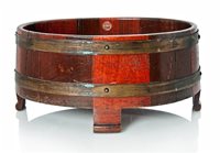 Lot 137 - A PLANTER MADE FROM THE TIMBER OF H.M.S....
