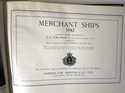 Lot 184 - TALBOT-BOOTH'S "MERCHANT SHIPS", 1939...