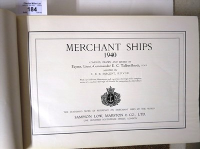 Lot 184 - TALBOT-BOOTH'S "MERCHANT SHIPS", 1939...