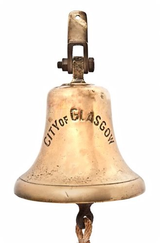 Lot 203 - THE BRIDGE BELL FROM THE S.S. CITY OF...