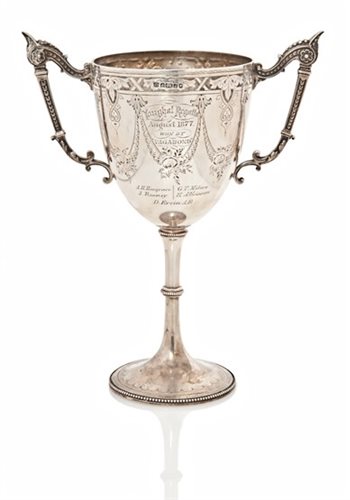 Lot 209 - A SILVER IRISH YACHTING TROPHY FOR THE YOUGHAL...
