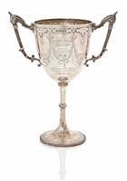 Lot 209 - A SILVER IRISH YACHTING TROPHY FOR THE YOUGHAL...