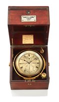 Lot 235 - A TWO-DAY MARINE CHRONOMETER BY NEGRETTI &...