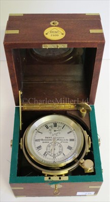 Lot 236 - A 20TH CENTURY TWO-DAY MARINE CHRONOMETER the...