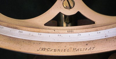 Lot 264 - A THREE-CIRCLE VERNIER SEXTANT BY J.W....