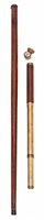 Lot 288 - A TELESCOPE SYSTEM STICK, CIRCA 1840<br/>the plain...