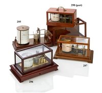 Lot 295 - A LARGE-FORMAT STATION/STORM TYCOS BAROGRAPH BY SHORT & MASON, CIRCA 1950A...