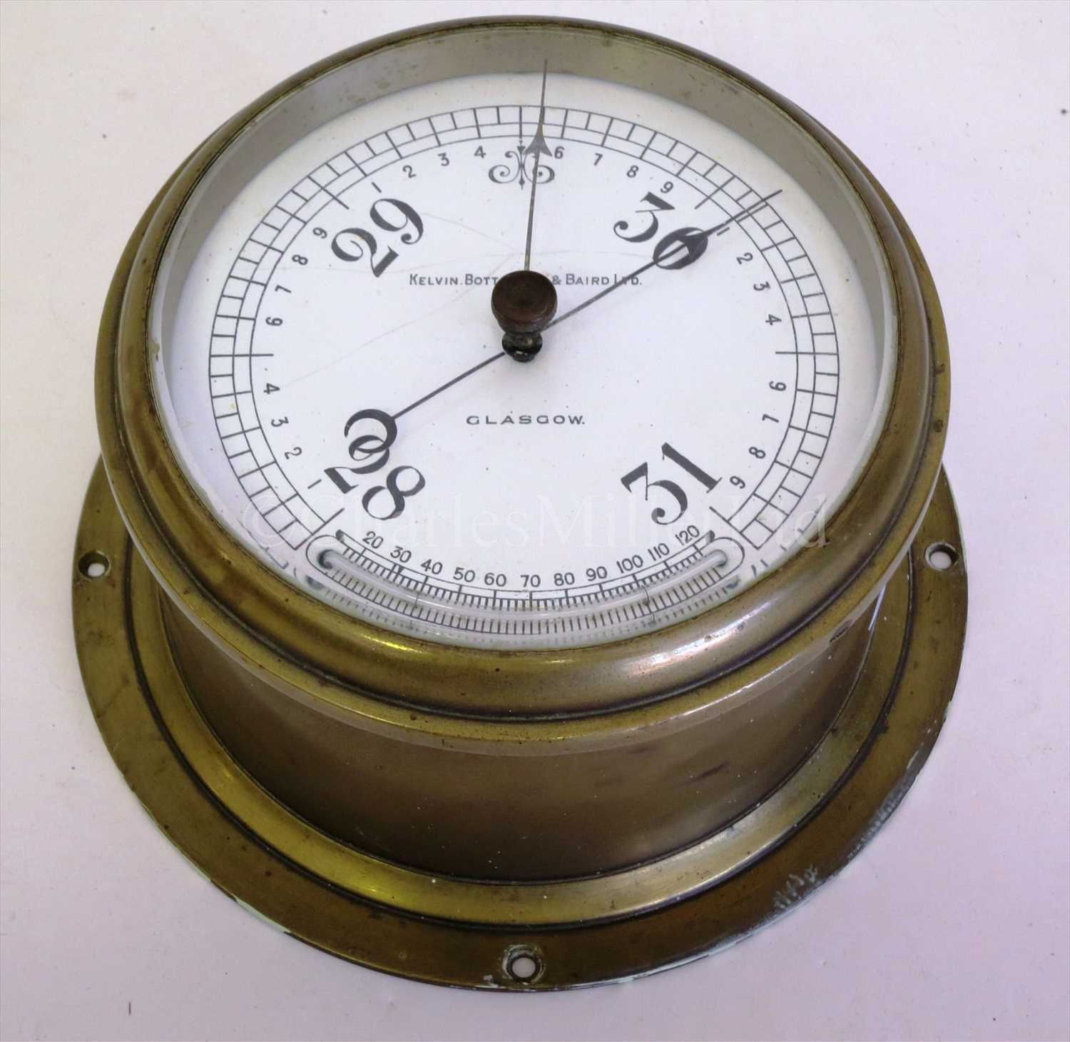 Lot 299 A LATE 19THCENTURY ANEROID BAROMETER BY L...