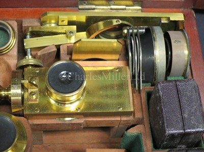 Lot 307 - A FINE COMPOUND BINOCULAR NO. 1 MICROSCOPE BY...