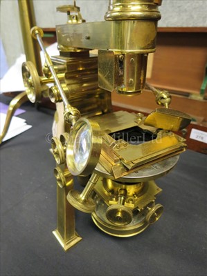 Lot 307 - A FINE COMPOUND BINOCULAR NO. 1 MICROSCOPE BY...