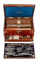 Lot 312 - A 19TH-CENTURY MAGAZINE OF DRAWING INSTRUMENTS...