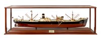 Lot 377 - THE BUILDER'S MODEL FOR THE S.S. INDUSTRIA,...