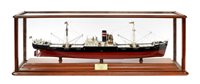 Lot 378 - A BUILDER'S MODEL FOR THE STEAM SHIPS RUCKINGE...