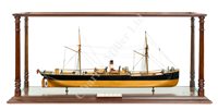 Lot 344 - A BUILDER'S MODEL FOR THE S.S. CYANUS, BUILT BY E. WITHY & CO, HARTLEPOOL FOR STEEL YOUNG & CO.., LONDON, 1880