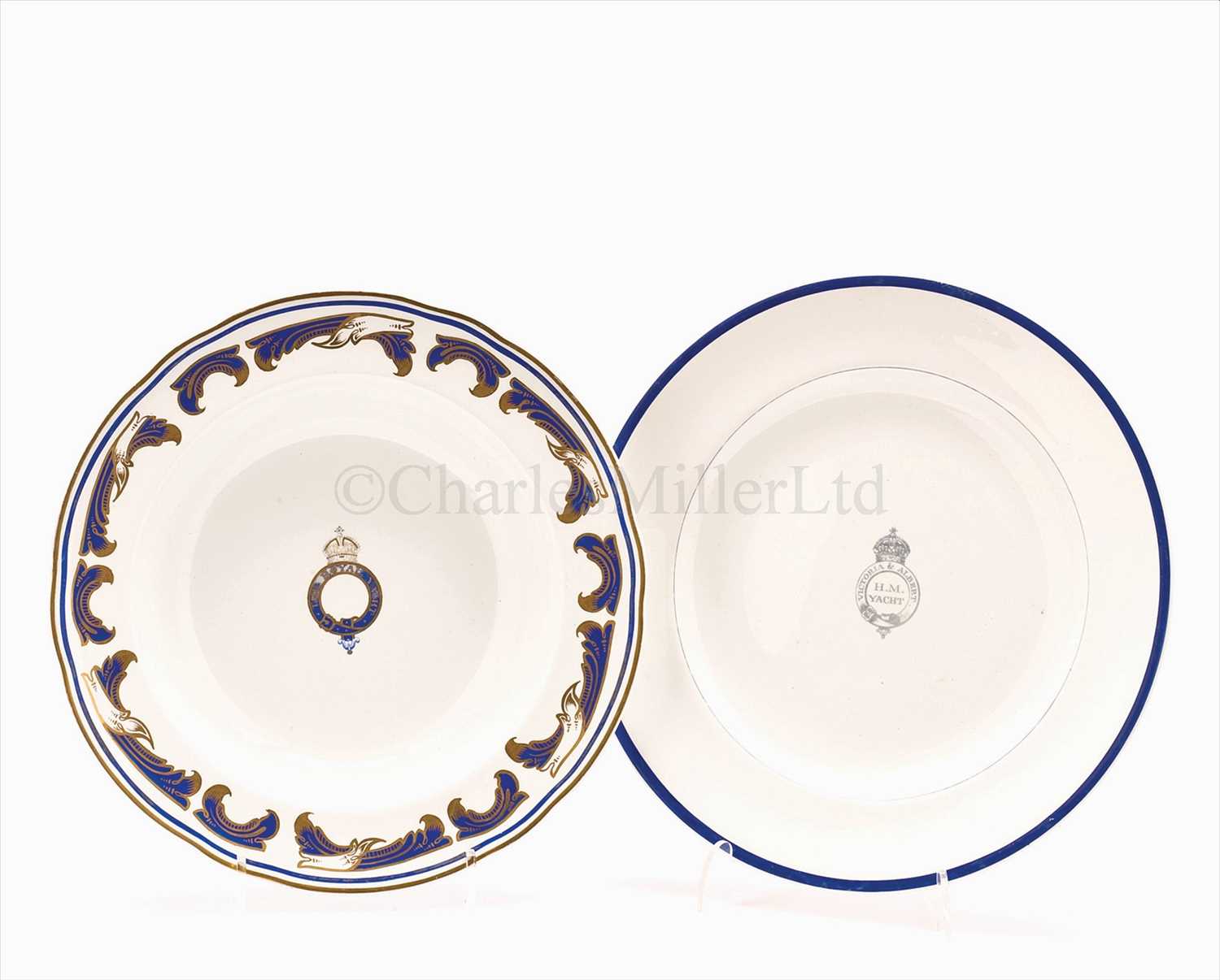 Lot 29 - A wardroom dish from the Royal Yacht Victoria...