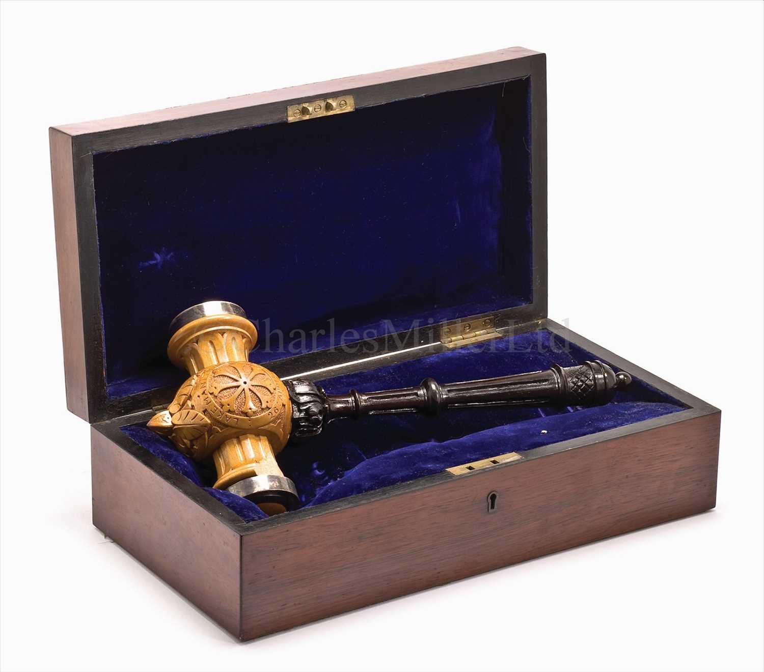 Lot 44 - A presentation launching gavel for the Beaver...