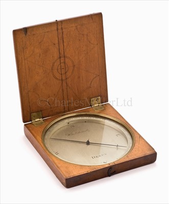 Lot 69 - A surveying compass by Whitehurst of Derby,...