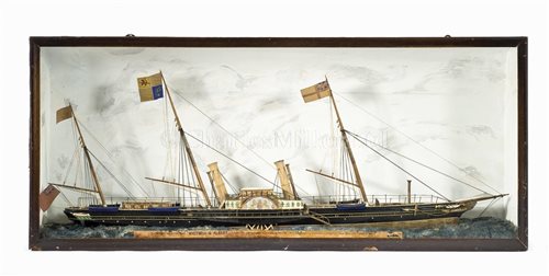 Lot 82 - A 19th century waterline model of the Royal...