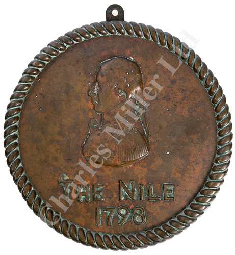 Lot 86 - AN UNOFFICIAL SHIP'S BADGE FROM H.M.S. NILE, CIRCA 1900