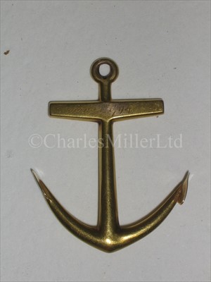 Lot 53 - A GOLD ANCHOR PENDANT COMMEMORATING THE...