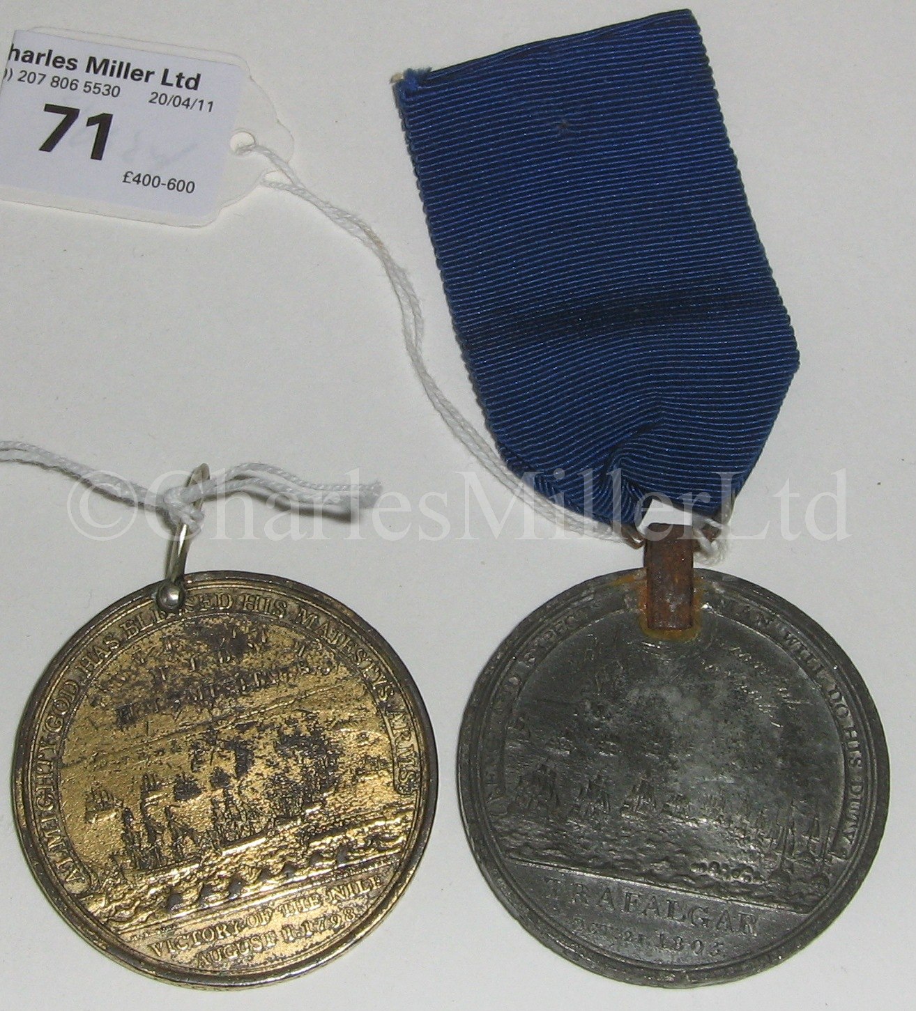Lot 71 MATTHEW BOULTON'S MEDAL FOR TRAFALGAR, 21ST...
