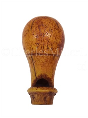 Lot 109 - A 19TH-CENTURY MARINE IVORY WHISTLE<br/>of...