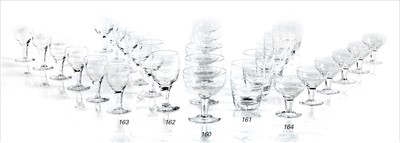 Lot 161 - R.M.S. QUEEN MARY: SIX WAVE-PATTERN TUMBLERS,...