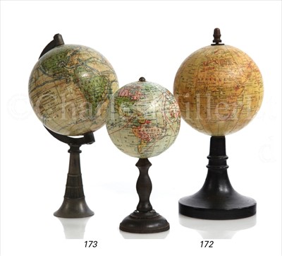 Lot 172 - A LATE 19TH-CENTURY 3IN. FRENCH DESK GLOBE BY...