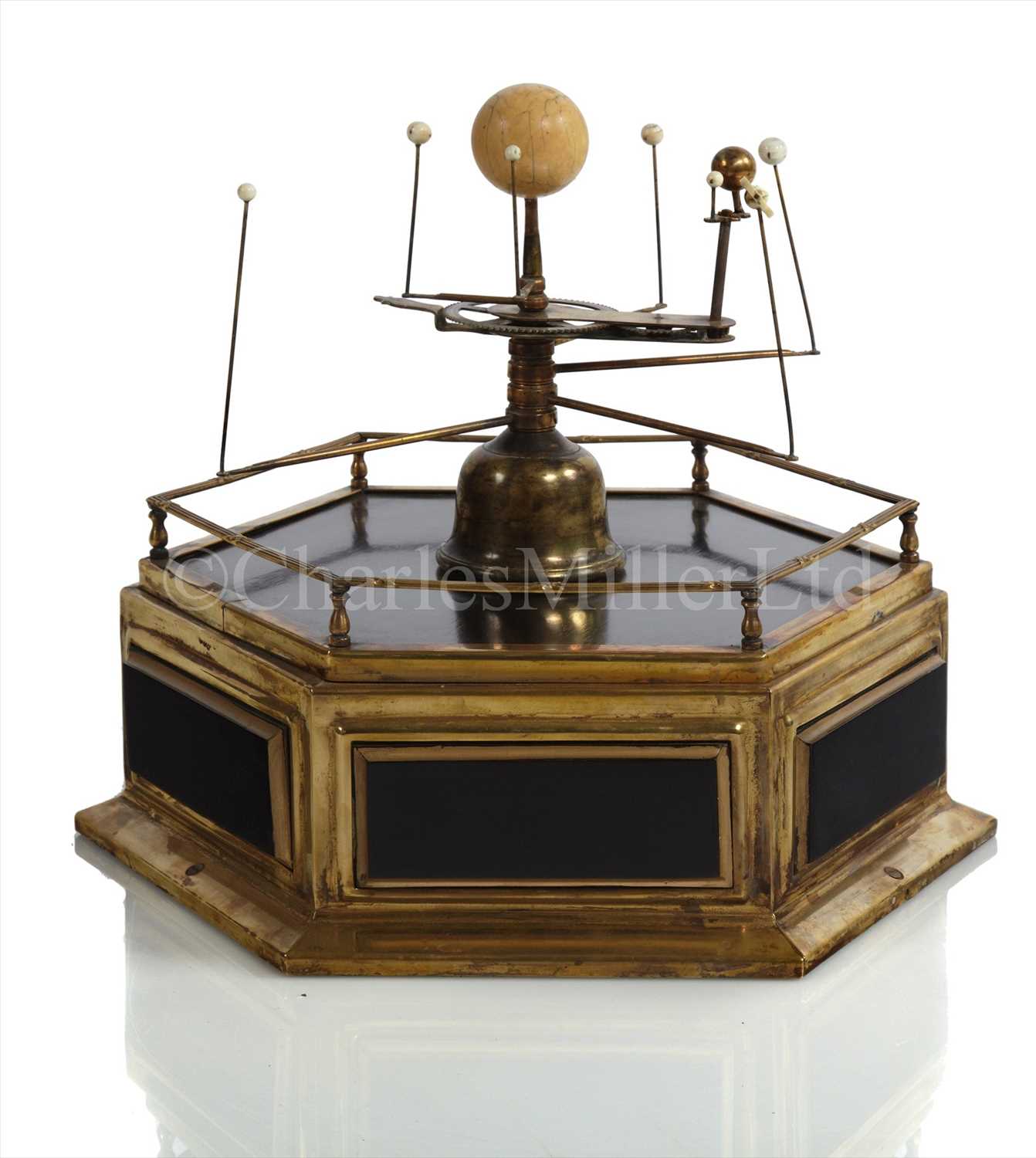 Lot 174 - A 19TH-CENTURY CONTINENTAL ORRERY<br/>with ivory...